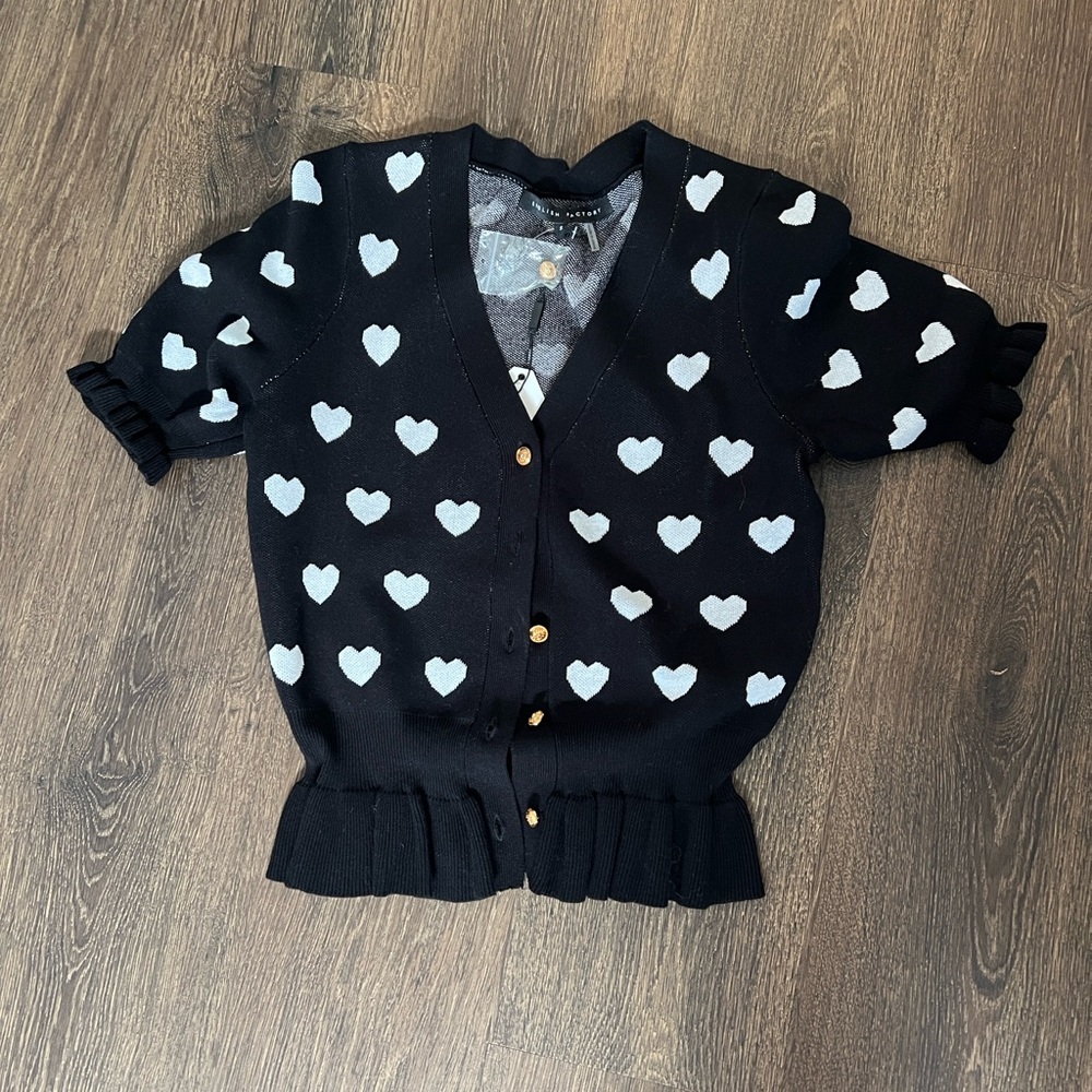 Never worn. Beautiful English factory heart cardigan